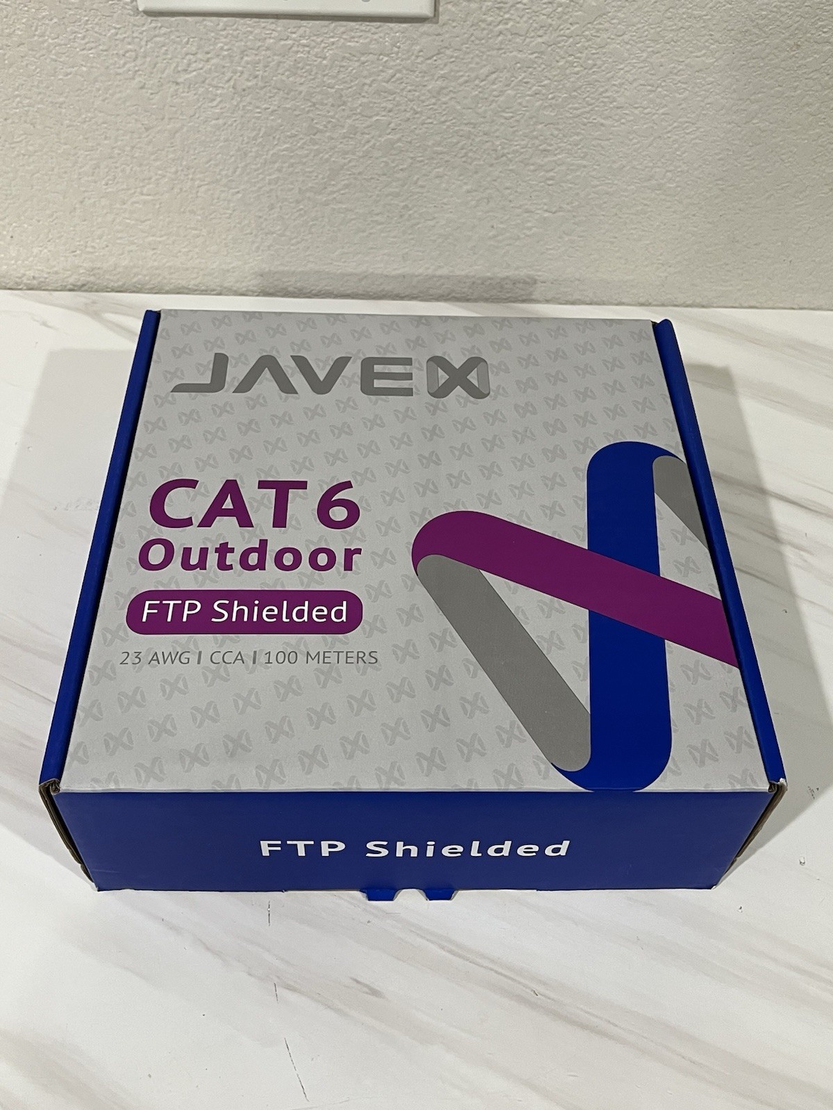 Javex CAT6 Outdoor FTP Sheilded 23 AWG CCA 100 Meters Ethernet Cable New