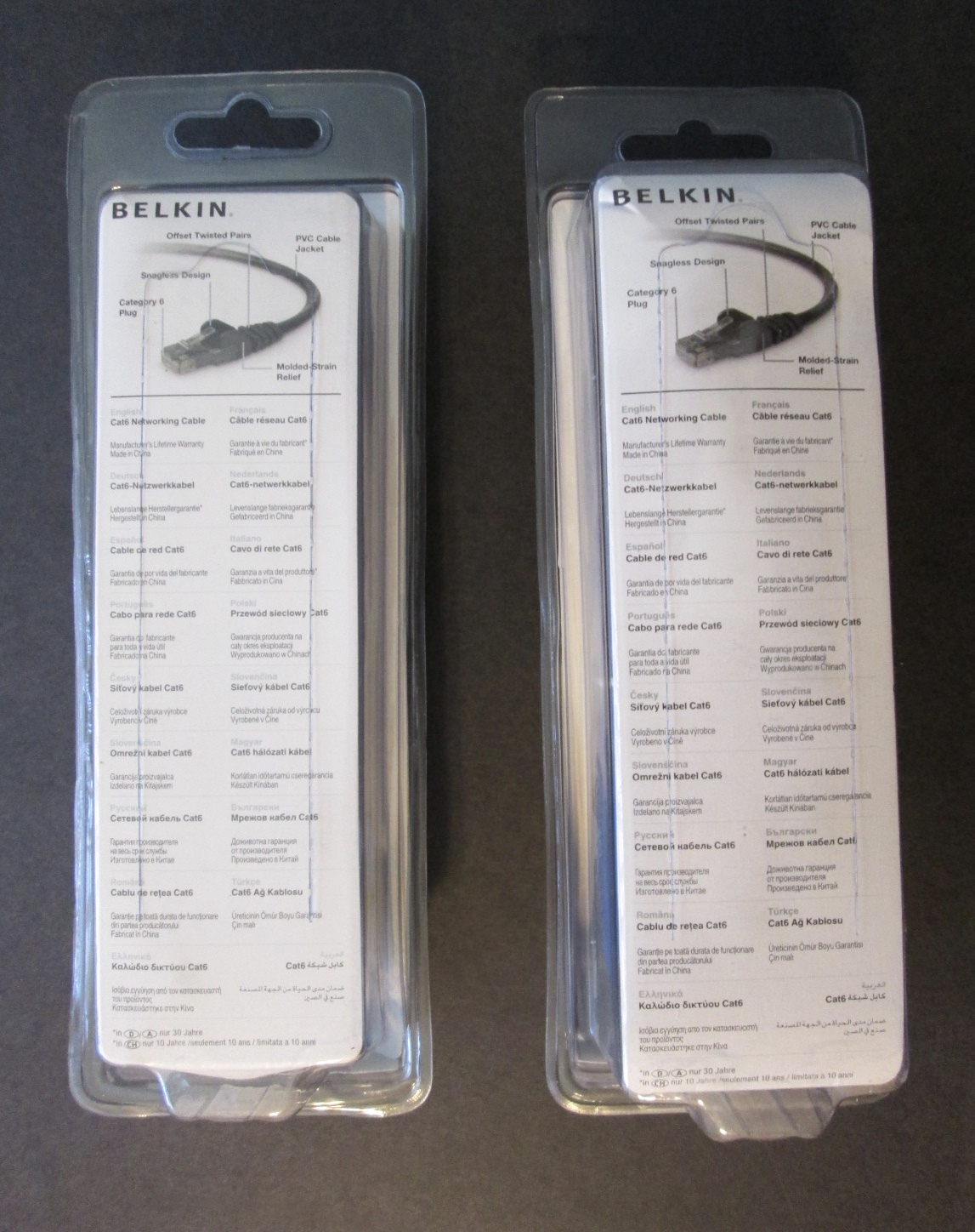 3 New BELKIN ETHERNET CABLES Unopened ~ Cat6 5M, Cat6 2M, HDMI w/Ethernet ~ RJ45