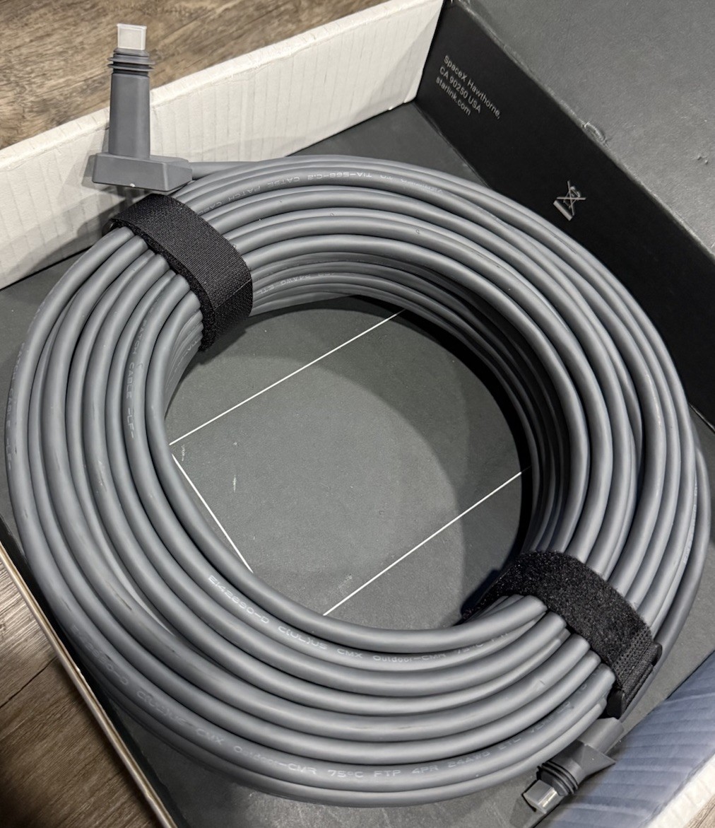 45 Meter Starlink replacement cable + additional starling cable to Ethernet