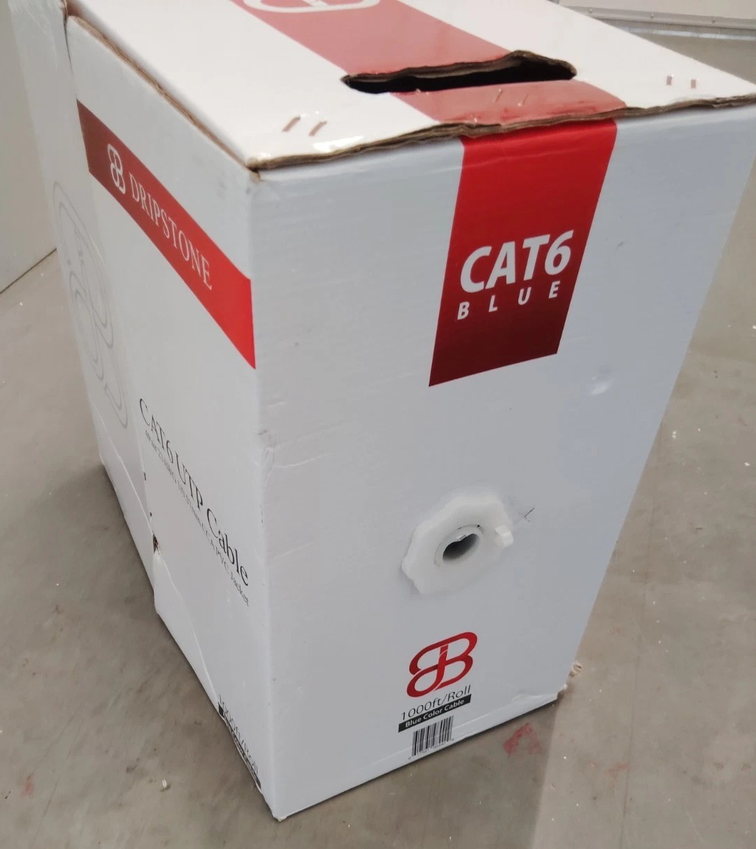 CAT6 1000FT UTP Blue Color Cable 4pair 23AWG Premium Communication Cable
