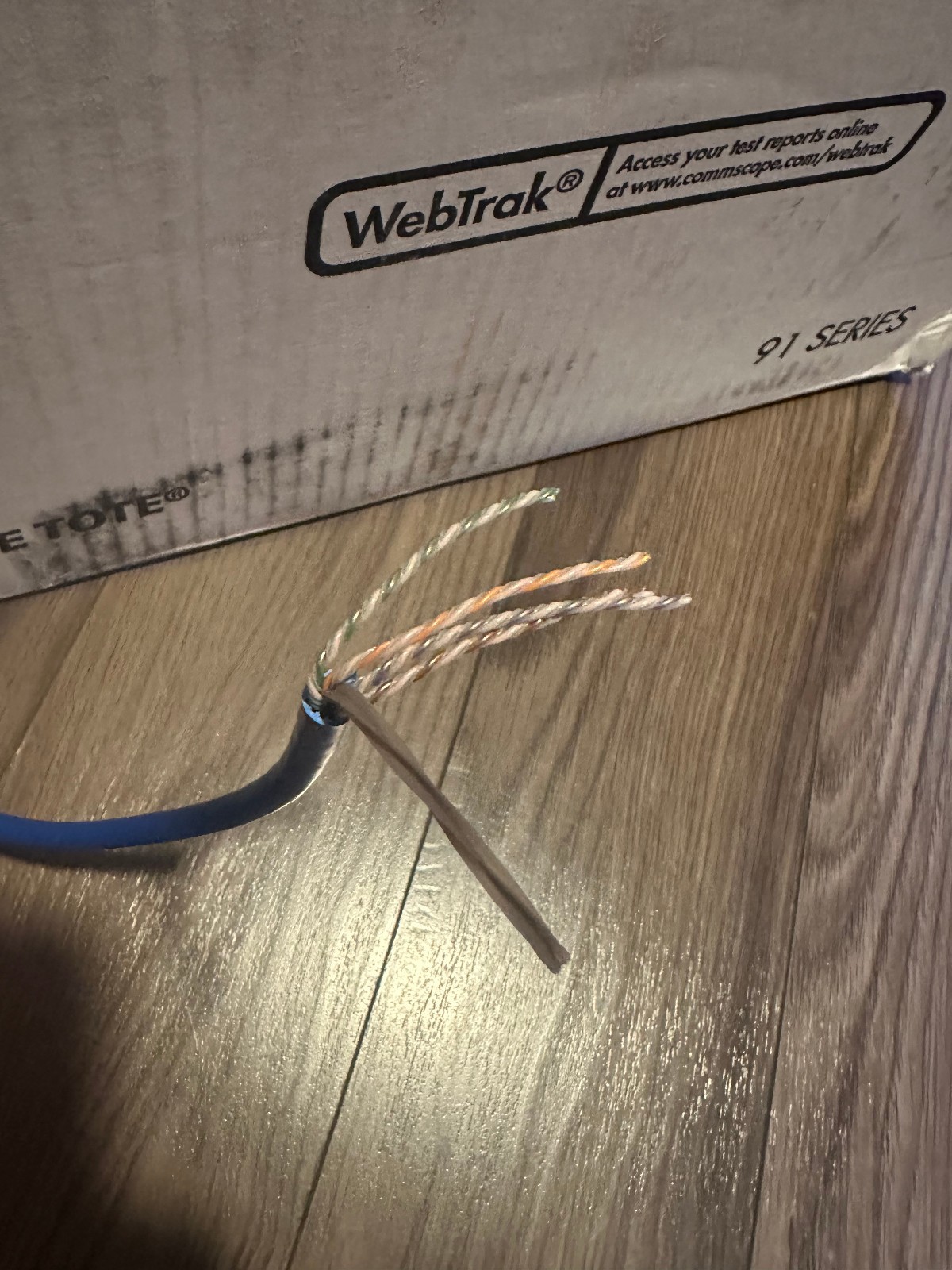 Commscope Systimax GigaSPEED X10D Cat6A U/UTP Plenum Network Cable blue /100ft