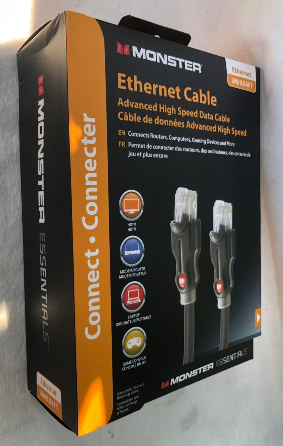 Monster Ethernet Cable – Advanced High Speed Data Cable – 3 Meter/9.84 Feet NEW