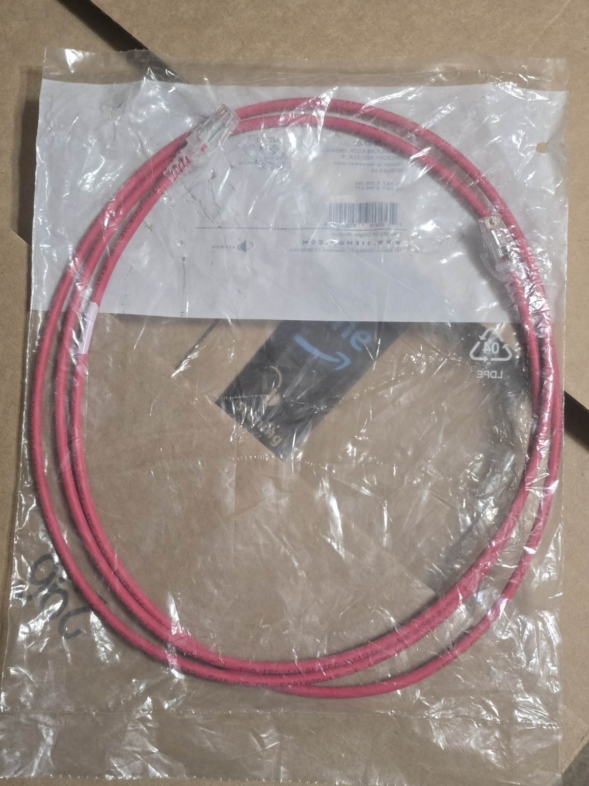 (Lot Of 29+1 Dmg Pckge) Siemon MC6-07-03 PC RJ45 6 UTP T568A/B Stranded, 250MHz