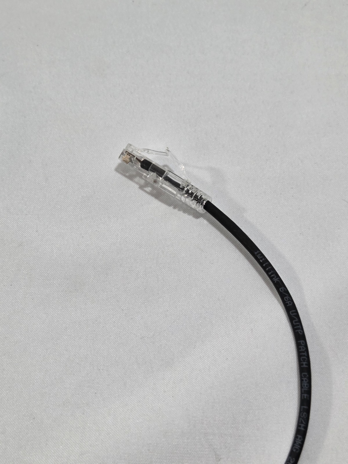 25-Pack 1ft Cat6/Cat6a Patch Cables Slim, 10Gbit/s, Black | Ethernet 28AWG PoE