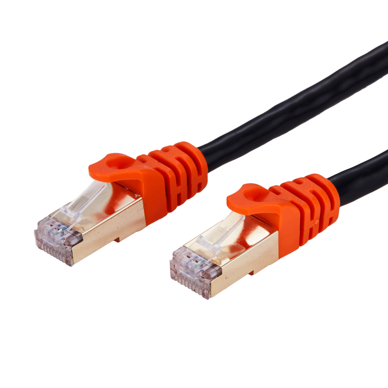 30FT CAT7 SFTP Outdoor Ethernet Patch Cable 26AWG 600MHz OFC LAN Network Wire