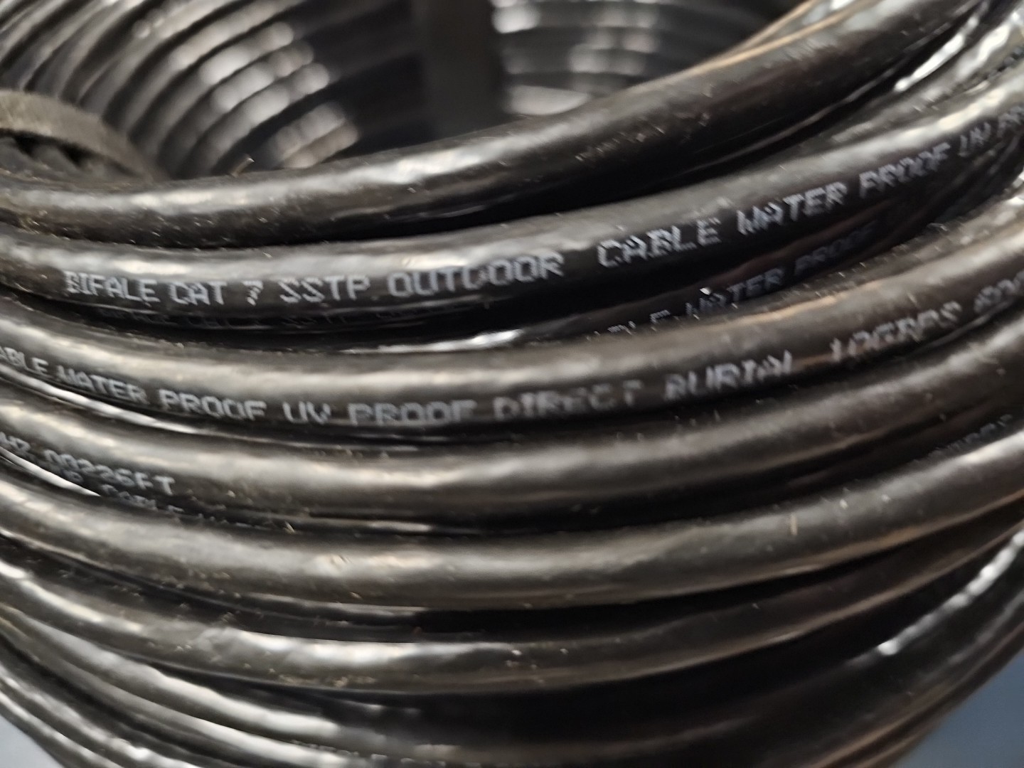 BIFALE CAT 7 SSTP OUTDOOR CABLE WATERPROOF 400′