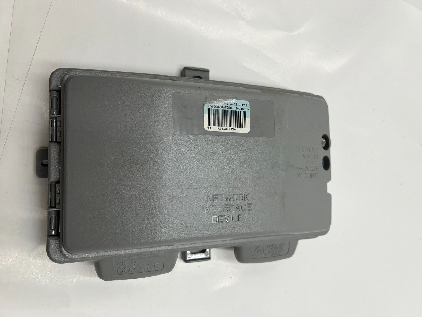 Corning UNI Series 3-Line NID Indoor Outdoor Gray 3003