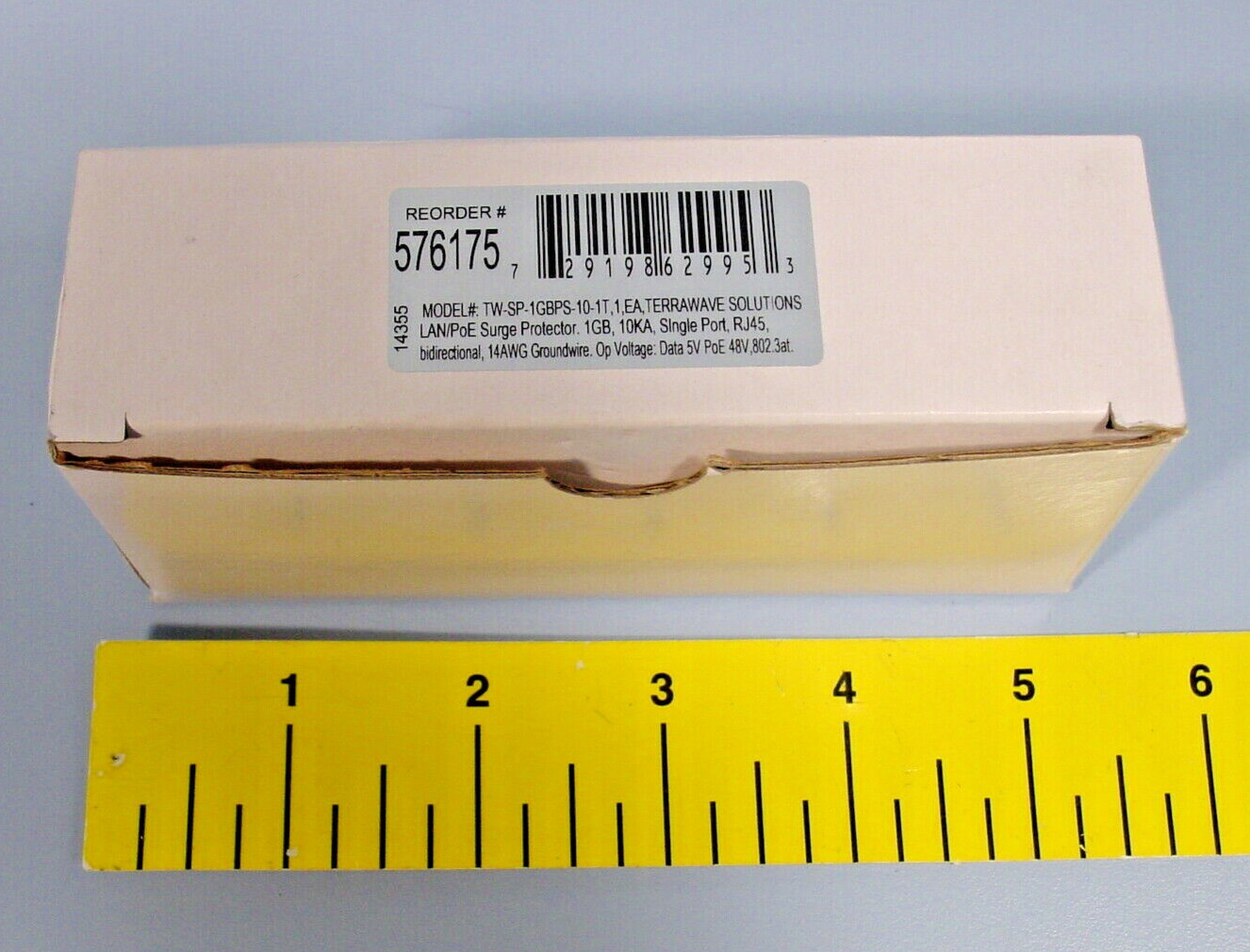 *Terrawave Solutions 576175 TW-SP-1GBPS-10-1T LAN/PoE Surge Protector Ethernet