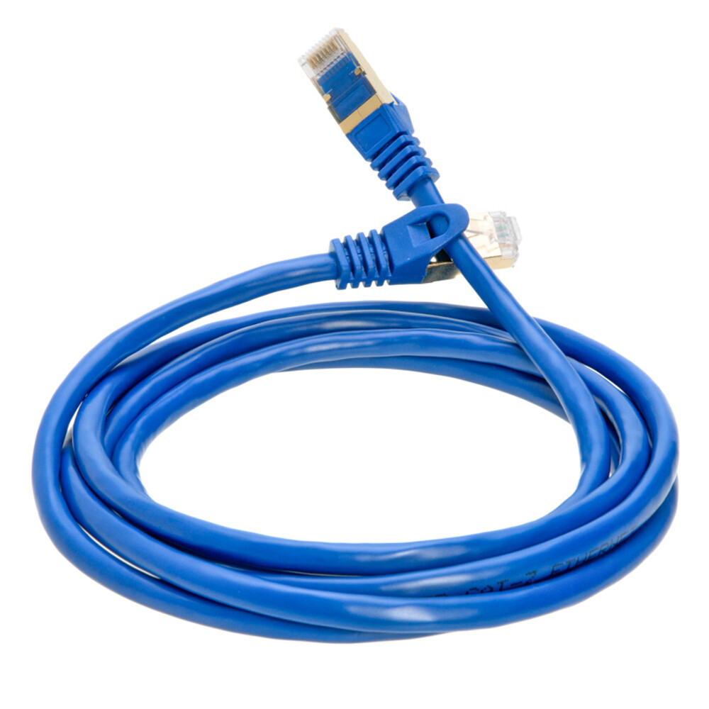 Cat7 S/FTP Ethernet Patch Cord Copper LAN Network Wire 50FT-200FT Multi LOT