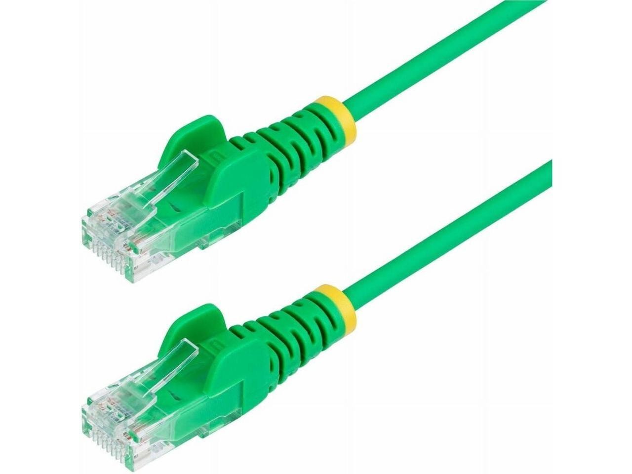 StarTech 6ft Green Slim CAT6 Ethernet Cable, Snagless, 100W PoE, UTP, LSZH,