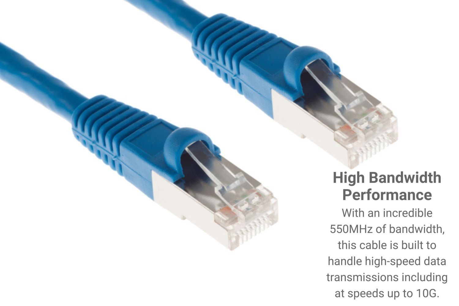 CAT6 Shielded Ethernet Patch Cable, Snagless, 75 Foot, – Lifetime Warranty