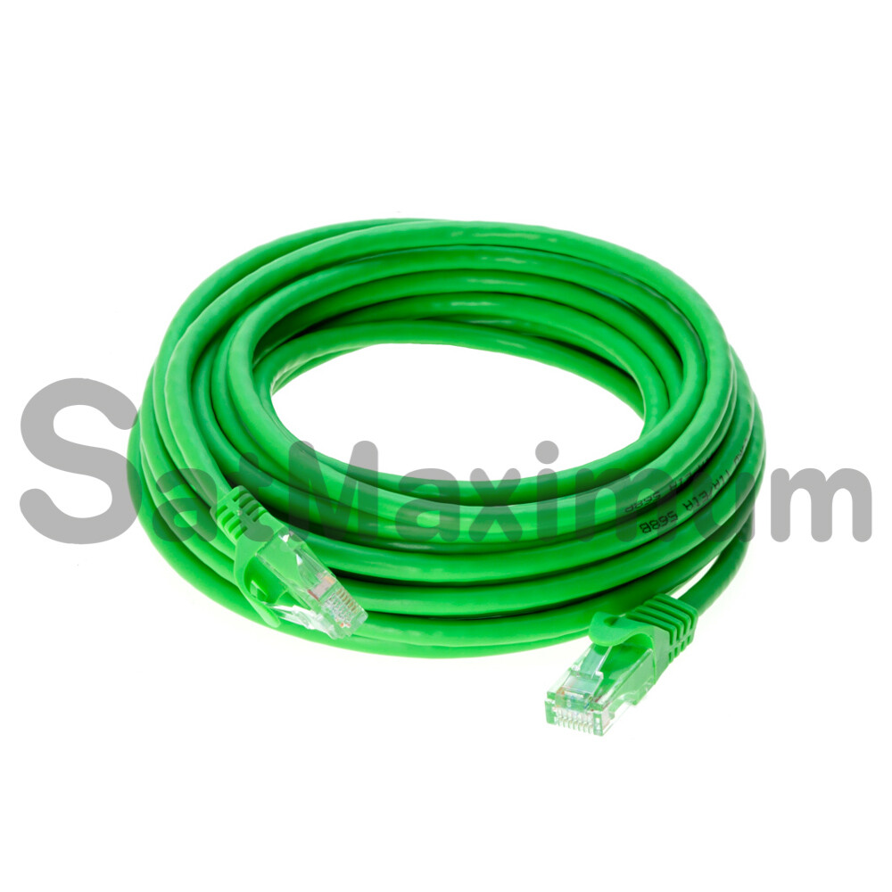 CAT6e / CAT6 Network Patch Cable RJ-45 Ethernet LAN Cable Green 3FT – 20FT LOT