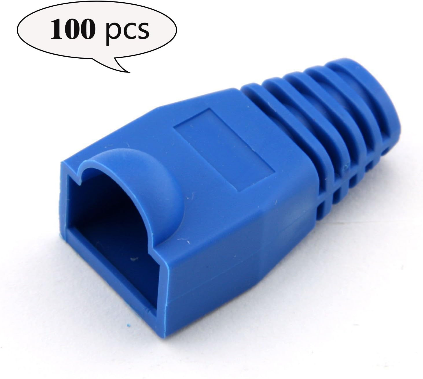 100 Pcs Cat5E CAT6 RJ45 Ethernet Network Cable Strain Relief Boots Cable Connect