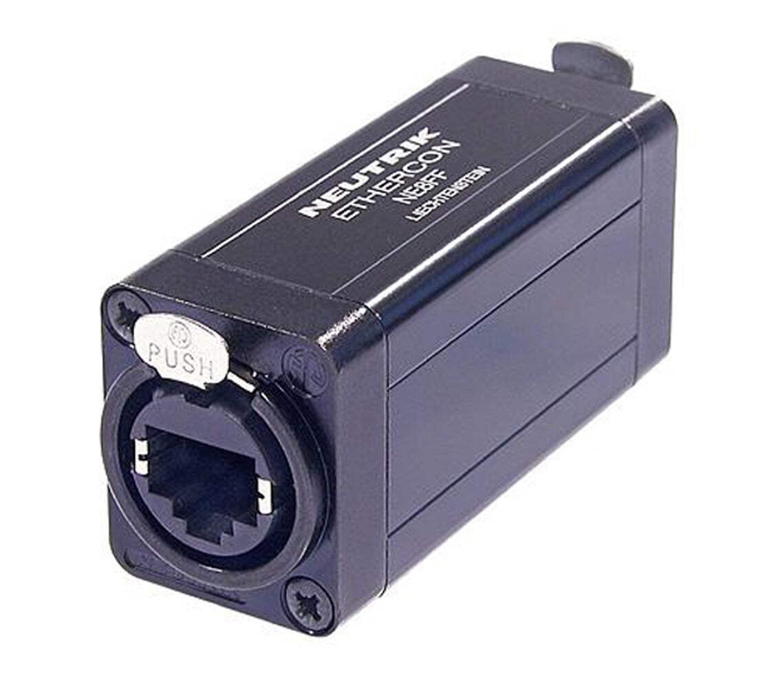 NEUTRIK NE8FF CAT5/6 Feed-Thru Ethercon Coupler + Compatible w/all RJ45’s