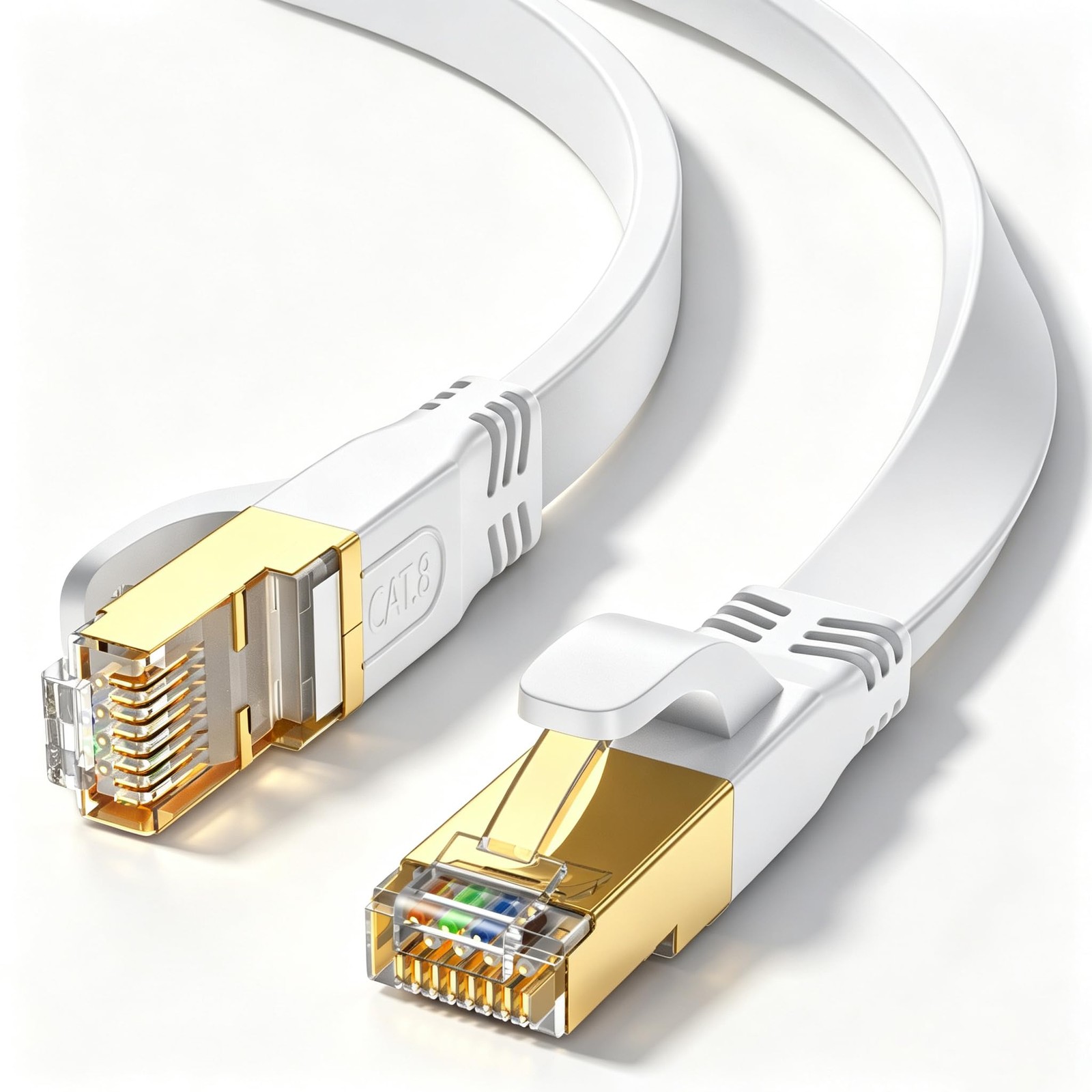 Cat 8 Ethernet Cable 3ft,6ft,10ft,15ft,20ft,30ft,40ft,50ft,65ft,75ft,100ft,15…