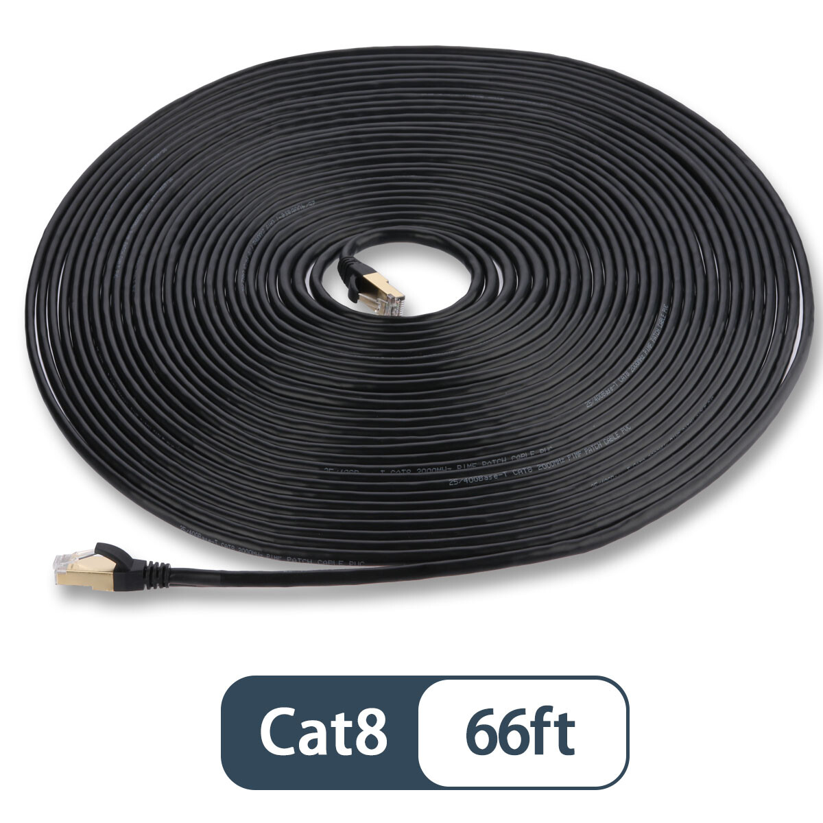 Short&Long Shielded Cat 8 Ethernet Cable Cord 3ft 6ft 10ft 25ft 50ft 66ft Lot