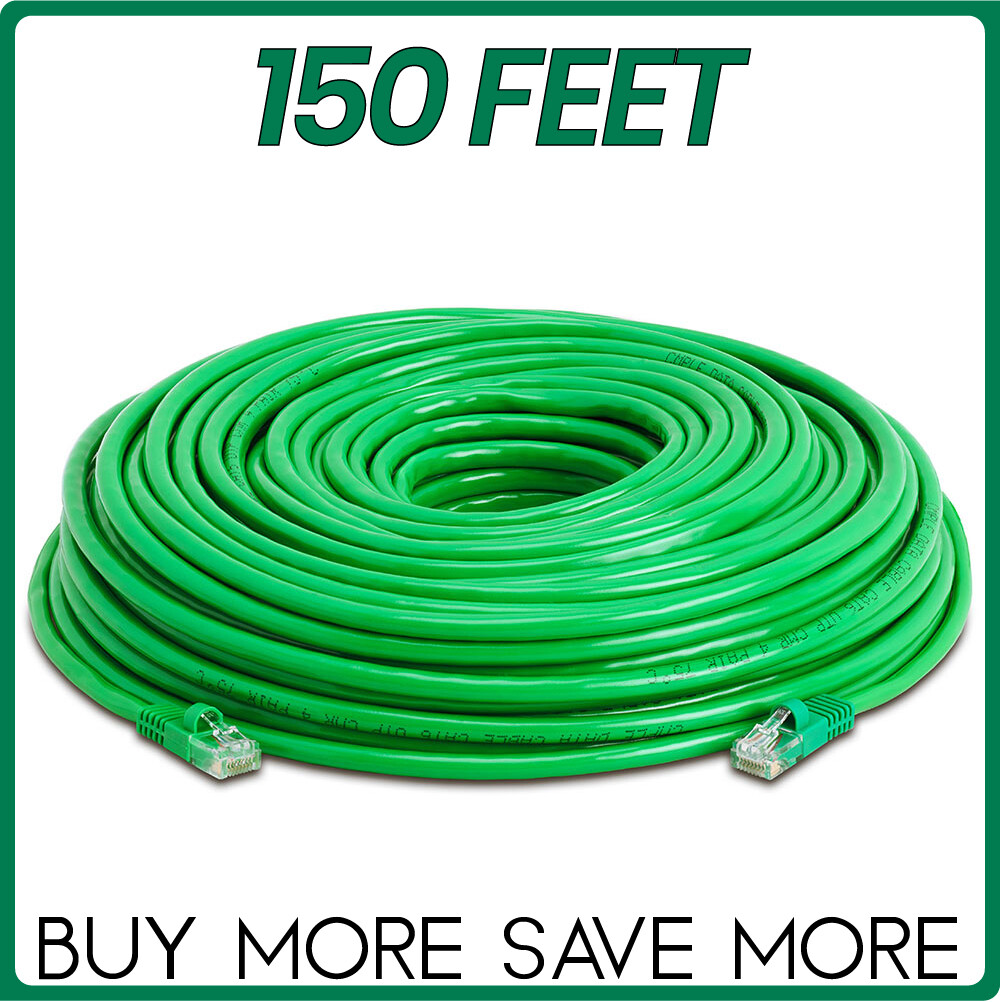 Green Cat5e Cable Ethernet Cat5 Patch Cord Internet LAN Network Wire LOT