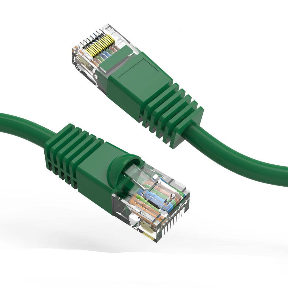 8Ft CAT6 UTP Ethernet Network Booted Cable Green