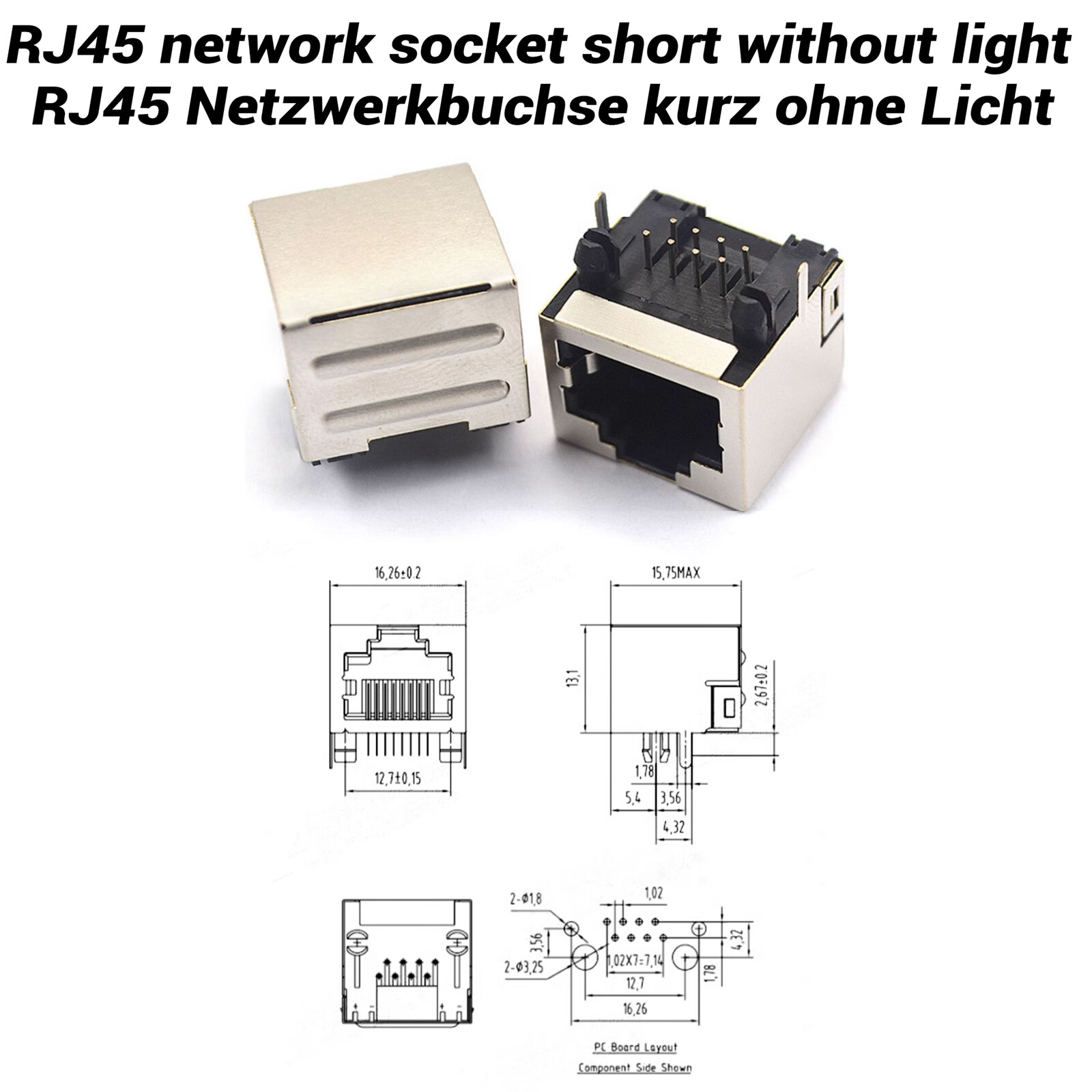 RJ45/49 Ethernet Network 8 Ports Joiner Adapter Coupler Female Socket Connector