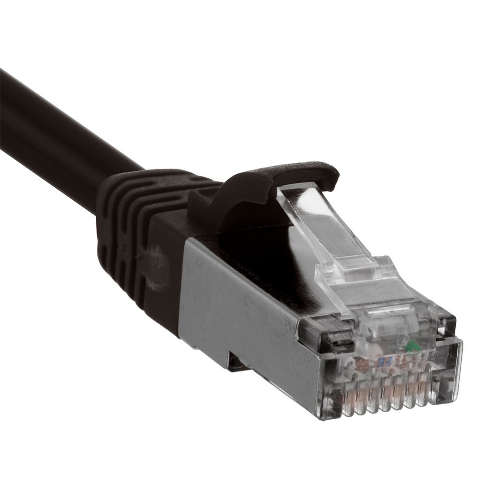 Ethernet Patch Cable CAT6, F/UTP, 26AWG, 1 Ft, 5 pack, Black