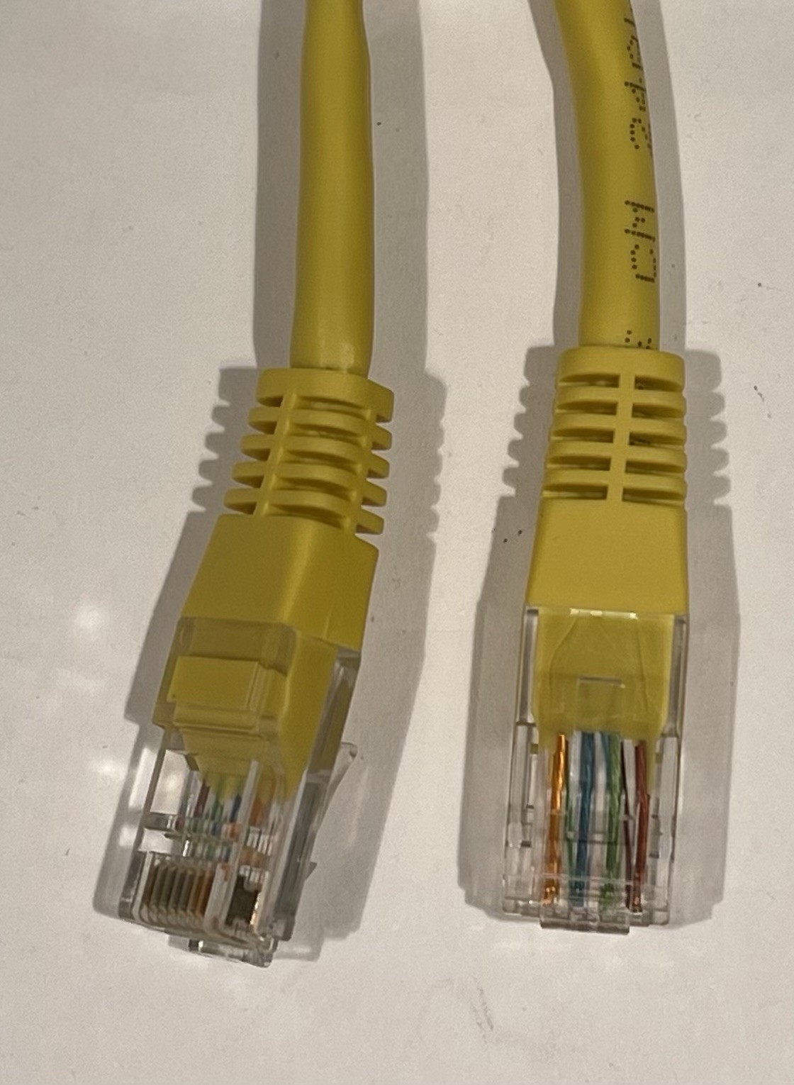 5 Foot Ethernet Cable/Cord Yellow – Cat5, 30V, 24AWG Network Patch Cord – NEW