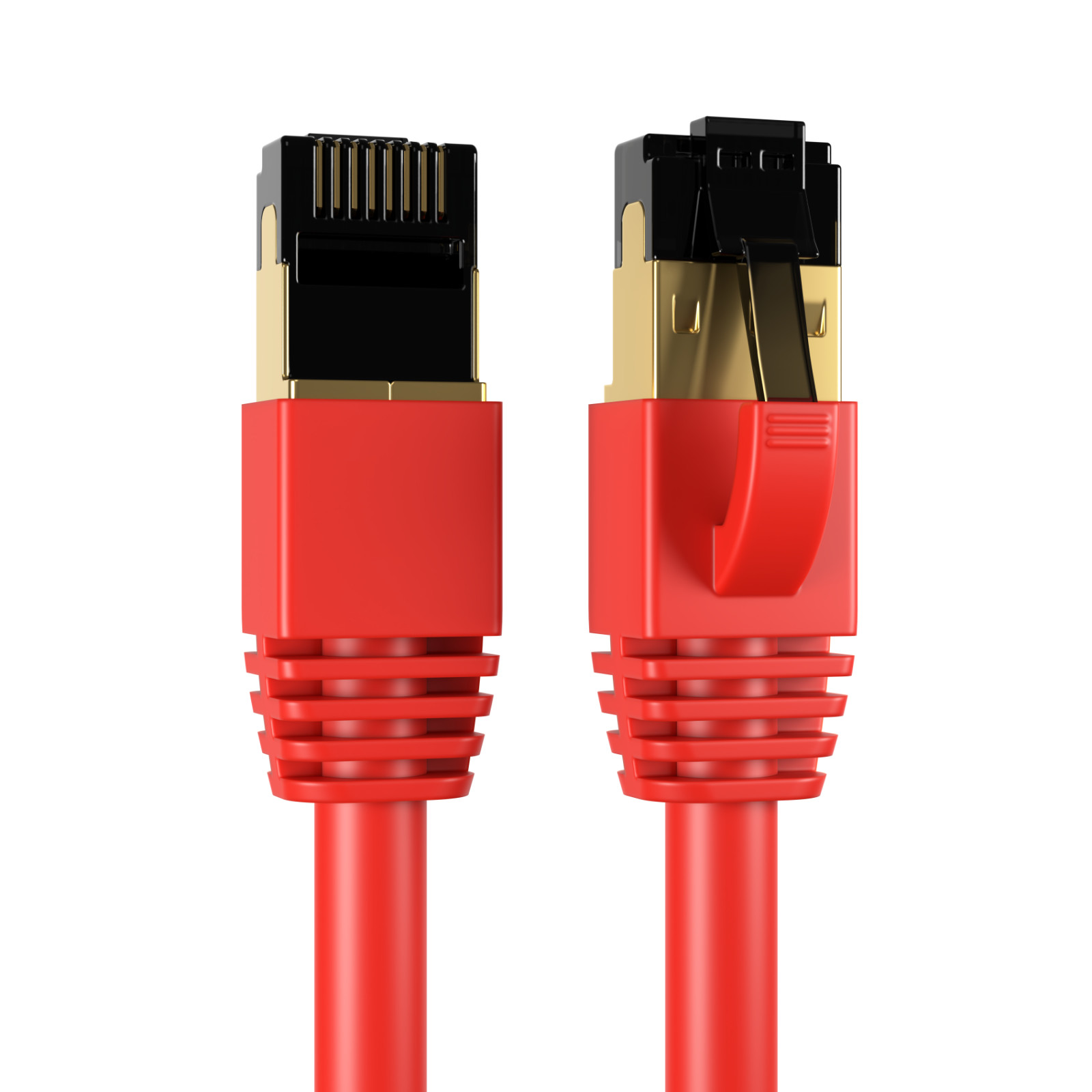 Cat8 SFTP High Speed Ethernet Patch Cord 2GHz LAN Wire 0.5FT- 75FT Red Multi LOT