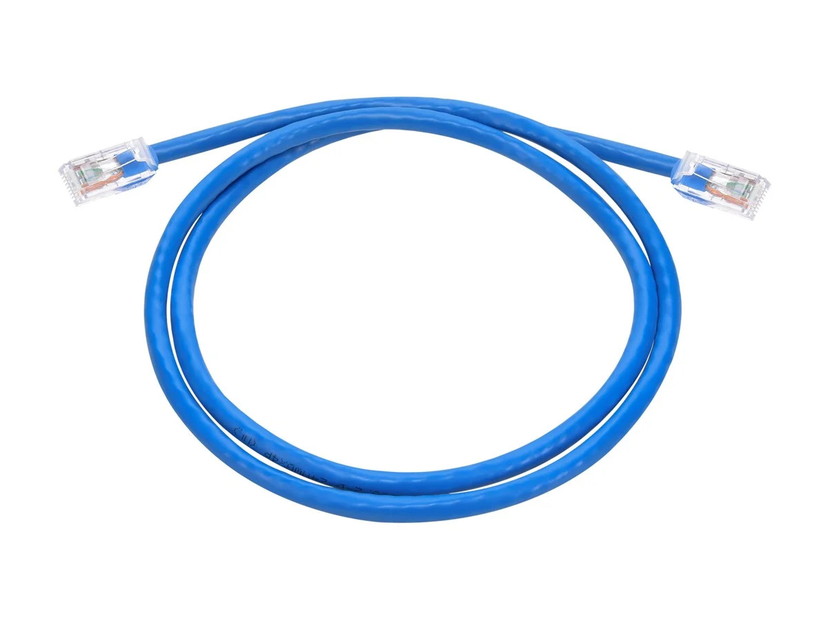 Monoprice Cat6A Component Level Patch Cable 3 Feet Blue UTP 24AWG 500MHz RJ45