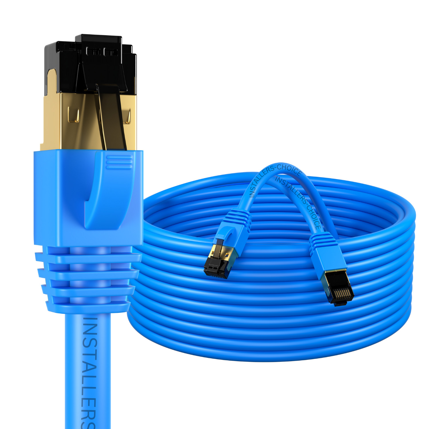 Cat8 Ethernet Cable RJ45 Shielded High Speed 40Gbps Internet Blue Copper Lot
