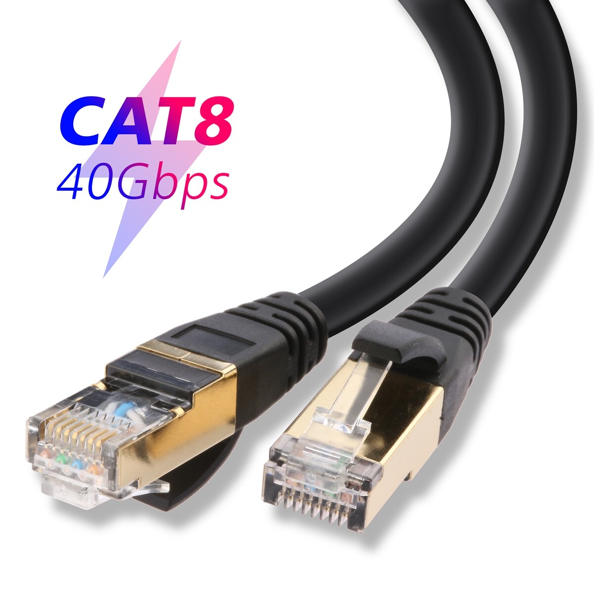 PREMIUM Ethernet Cable CAT8 7 Ultra High Speed 40Gbps LAN Patch Cord 3-100ft Lot