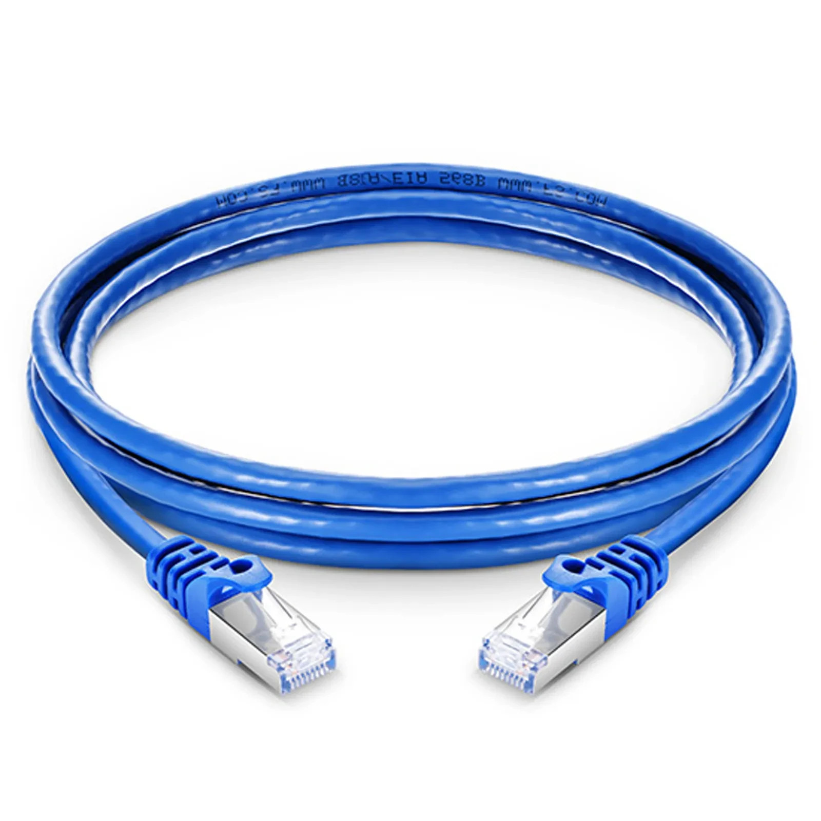 Lot 20 FS 16ft 5m Cat6a 26AWG Snagles Shield SFTP 10Gb PoE++ Network Patch Cable