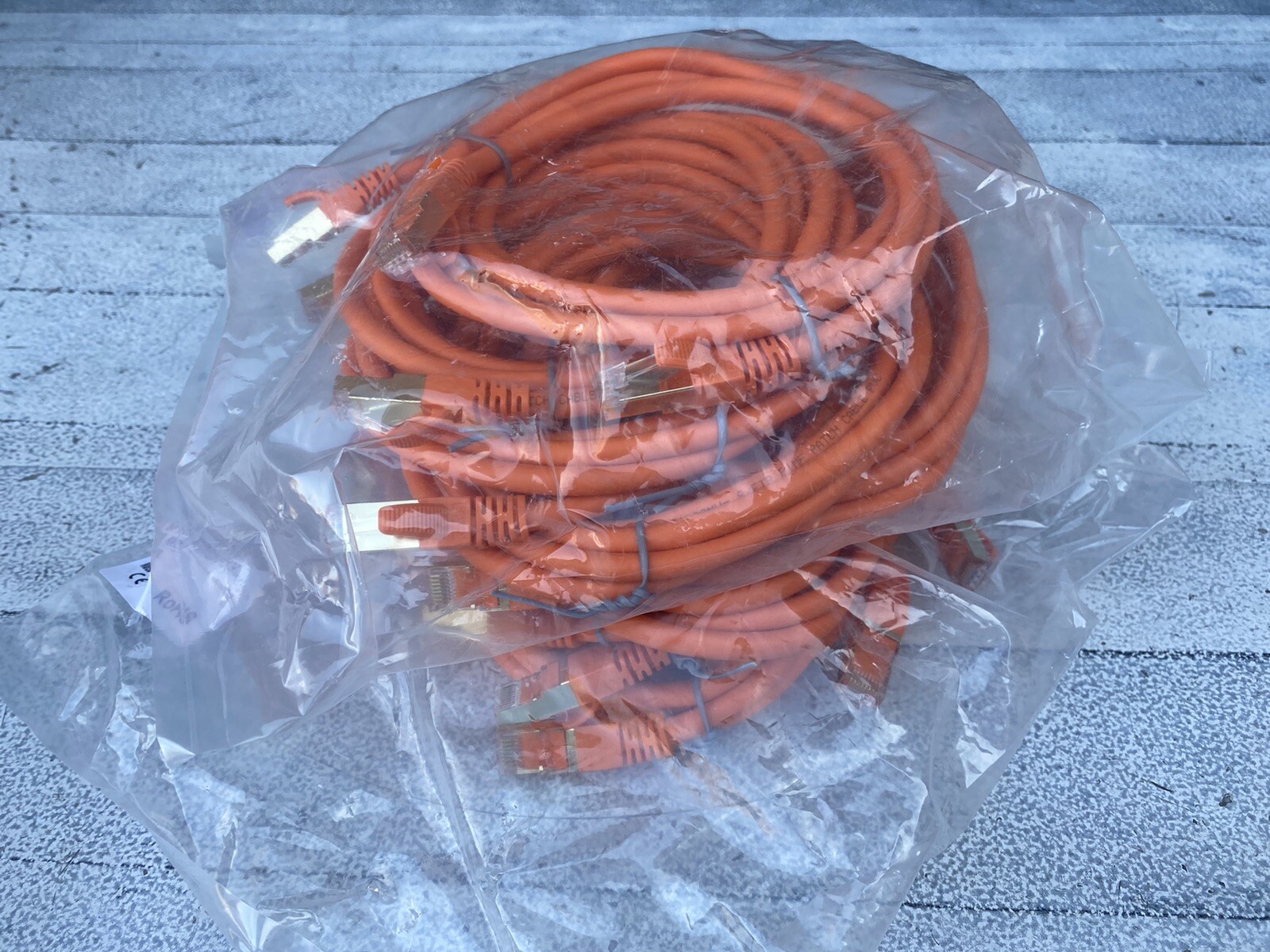 CAT 8 Ethernet Cable 6 Ft 10 Pieces Orange Shielded SFTP Internet Network Seal!