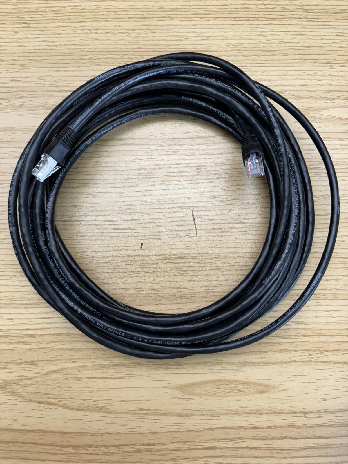 10’ Ethernet Cable UTP TIA/EIA-568-B.2-1 CM 4PR CABLE