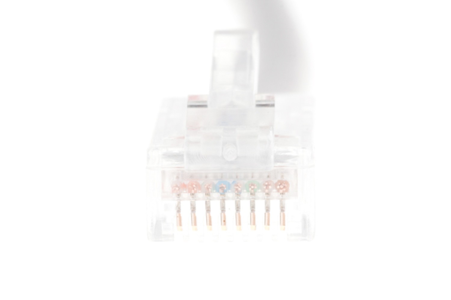 CAT6 Ethernet Patch Cable, Non-Booted, 50 Foot, White – Lifetime Warranty