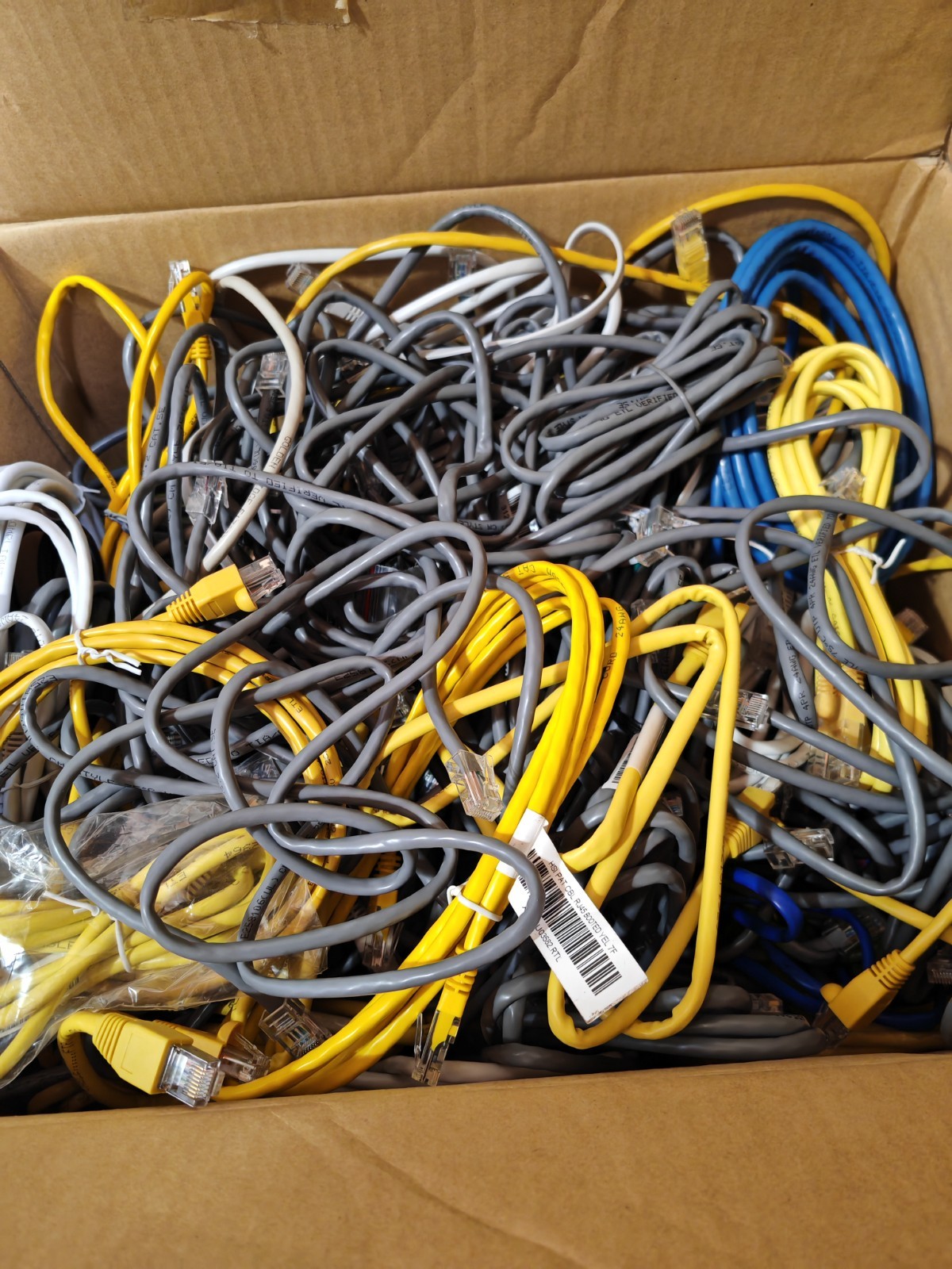 Lot 100x Cat 5 Ethernet Network Cables, used – very good