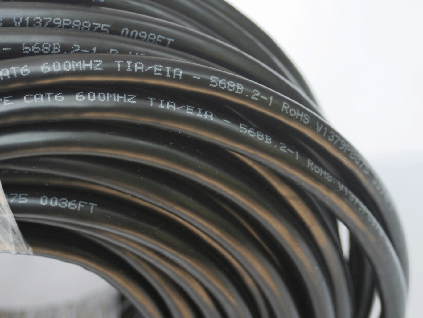 200’FT CAT-6 23 AWG 600MHz OUTDOOR PATCH CORD SHIELDED STP CABLE NO-CONNECTORS