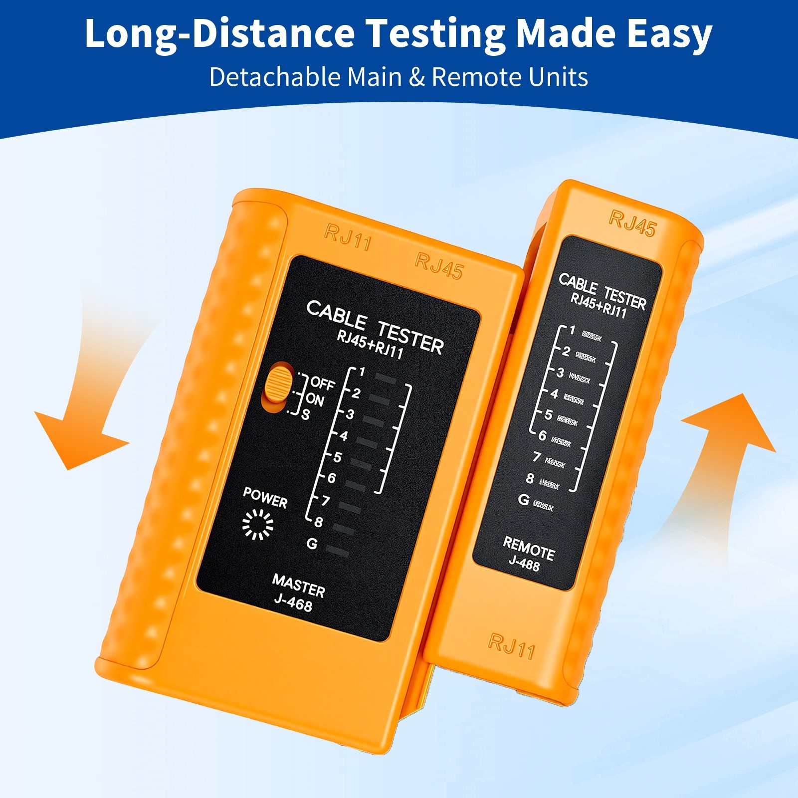 LAN Ethernet Cable Tester for RJ45 RJ11 Cat5e Cat6 Cat7 Networks
