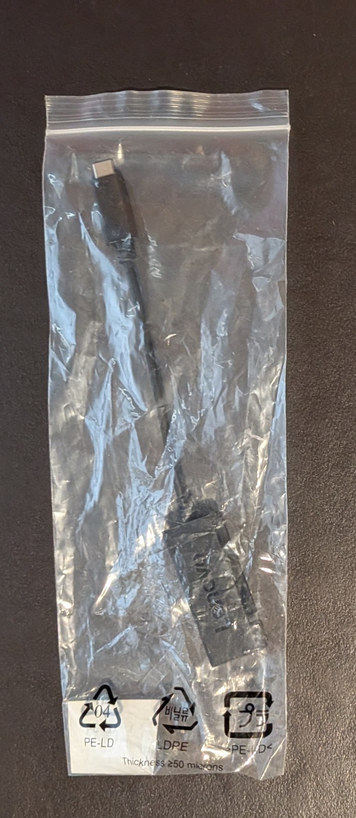 Lenovo USB-C to Ethernet Adapter Portable Black RJ-45 Female – RTL8153-04 – NEW