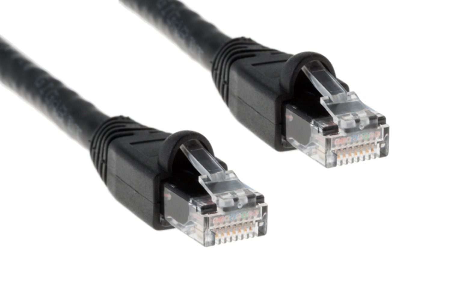 CAT6A Ethernet Patch Cable, Snagless, 75′, Black – Lifetime Warranty