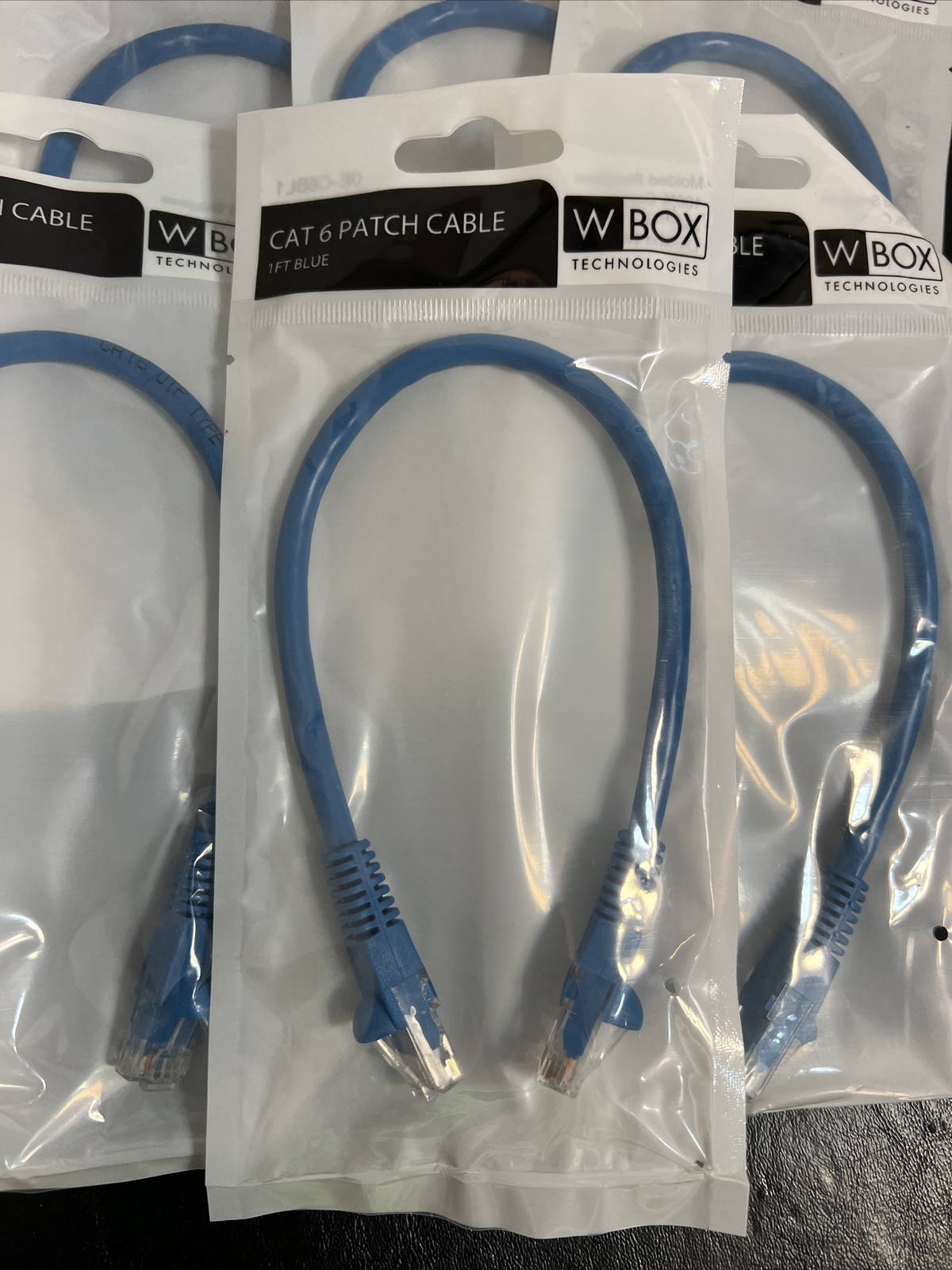 Lot of 10 CAT 6 Patch Cable 1 Foot 0E-C6BL1