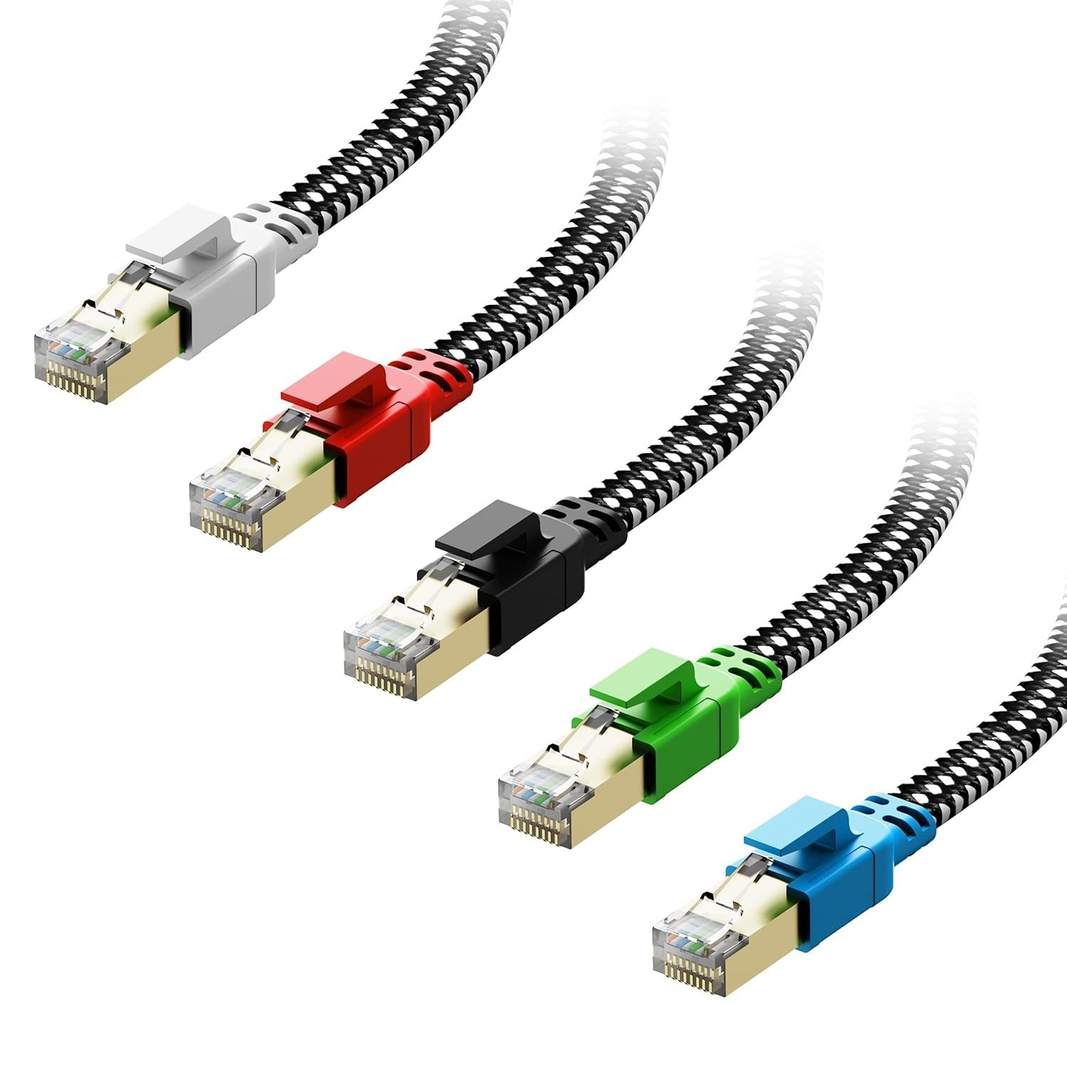 Shielded Ethernet Cable 6ft 5-Pack for High Bandwidth Network Applications