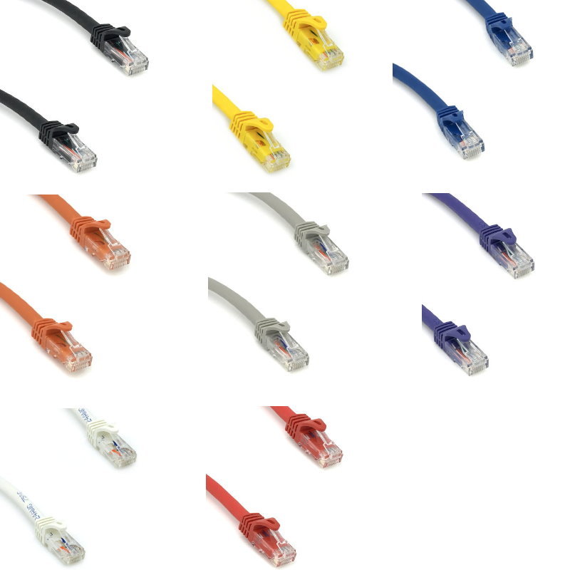 6″-35′ CAT6A UTP Patch Cable Cord 600MHz 10 Gbps 24 AWG Ethernet RJ45 Network UL