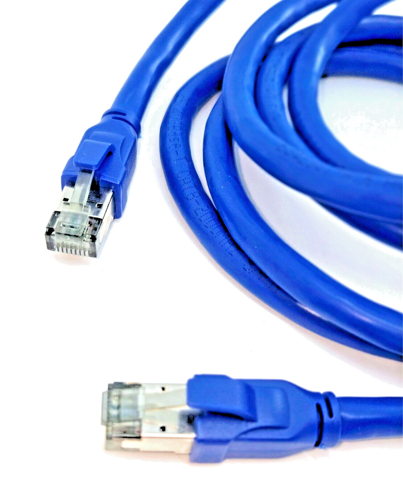 1Ft – 10Ft CAT8 Shielded Ethernet Cable Super Speed 40Gbps 2000Mhz Blue Color