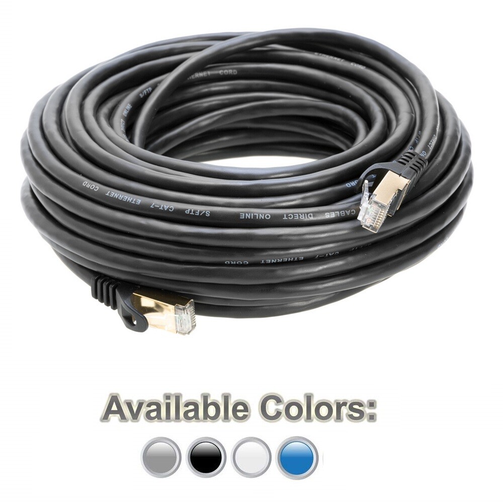 6FT CAT7 Network Cable Copper Gold Plated SFTP Shielded Ethernet RJ45 Patch Cord