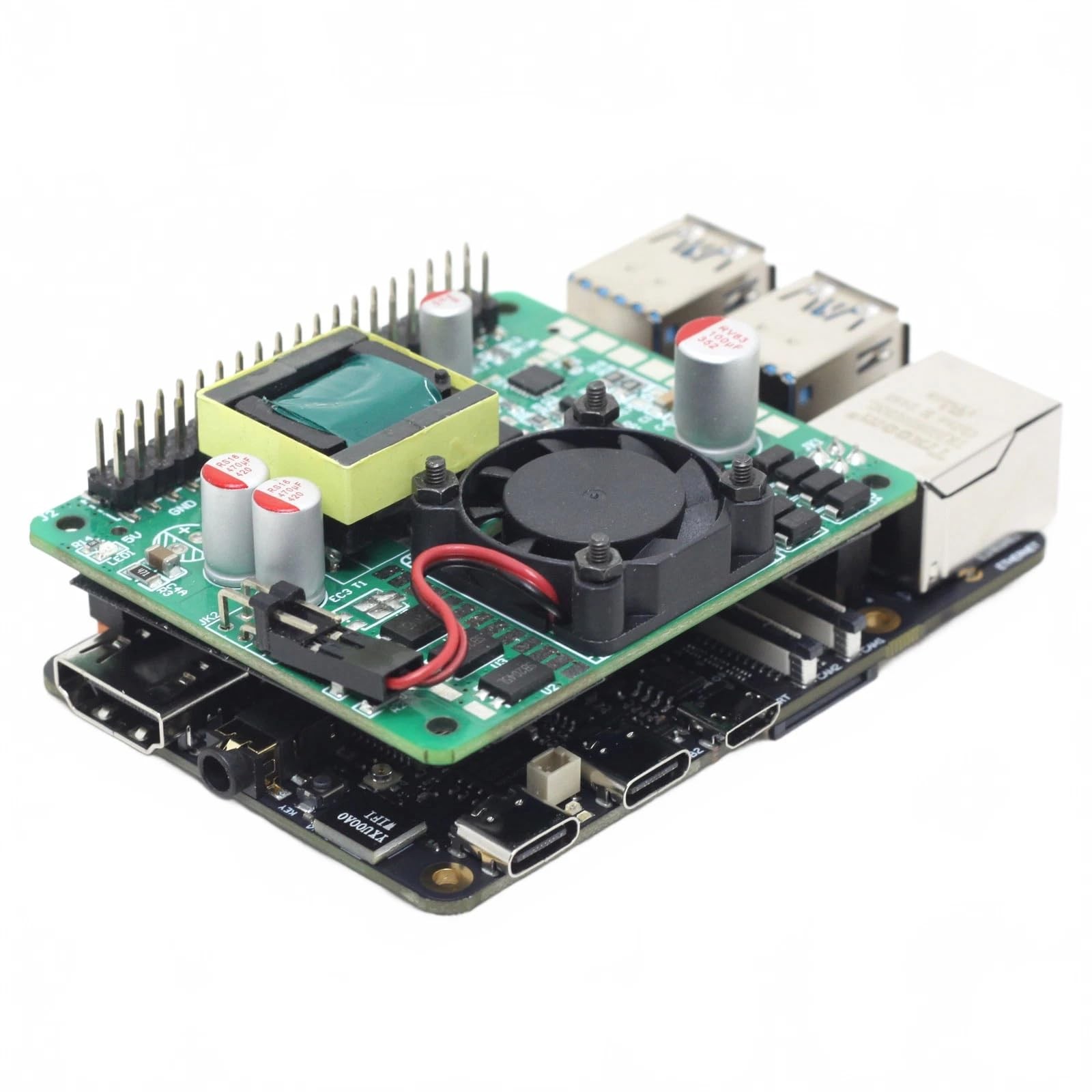 DSLRKIT Power Over Ethernet PoE HAT IEEE802.3af DC 5V 4.5A for Raspberry Pi…