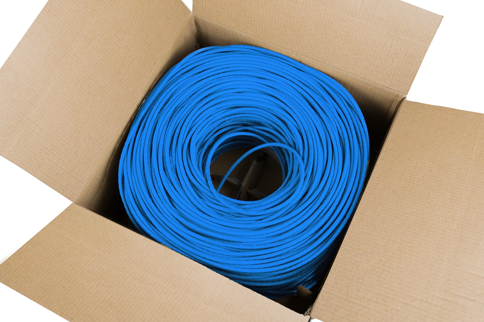 VIVO Blue 500ft bulk Cat6 Ethernet Cable / Wire UTP Pull Box 500 ft Cat-6 LAN