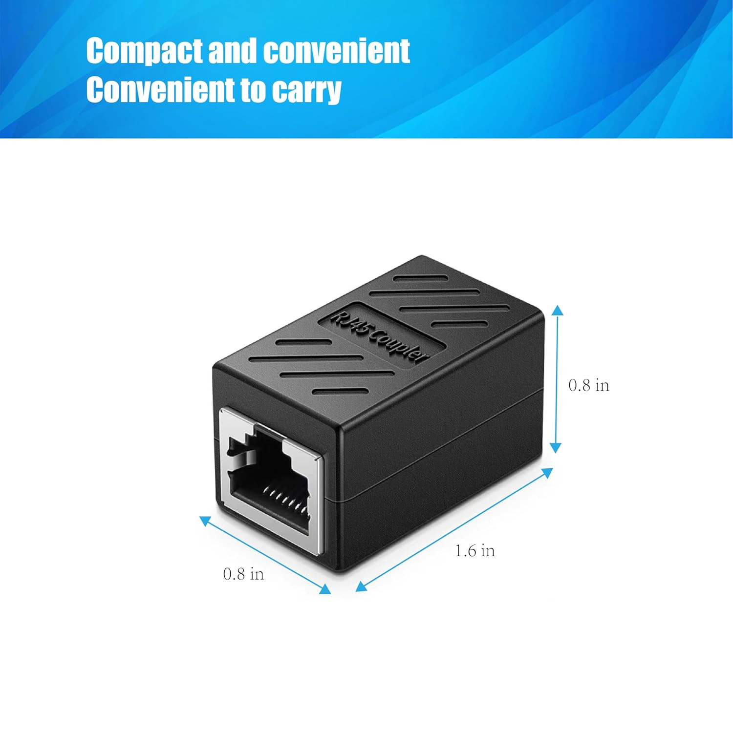 RJ45 Coupler,Ethernet Coupler,Cat6 Coupler 3 Pack in Line Coupler for Cat8/Cat7/