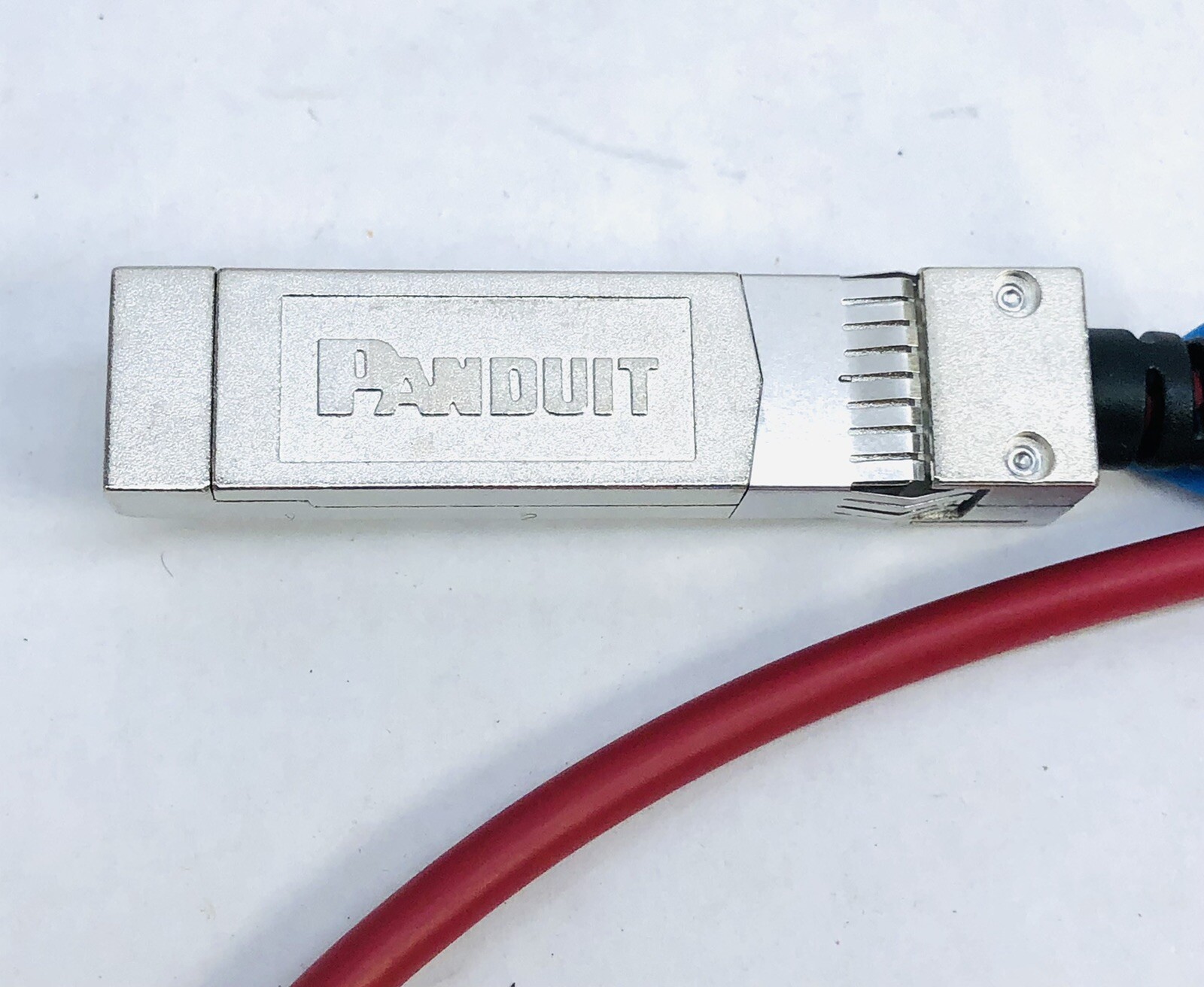 PANDUIT PSF1PZA1MRD SFP-10GIG DIRECT ATT PASSIVE COPER CABLE 30 AWG 1 METER RED