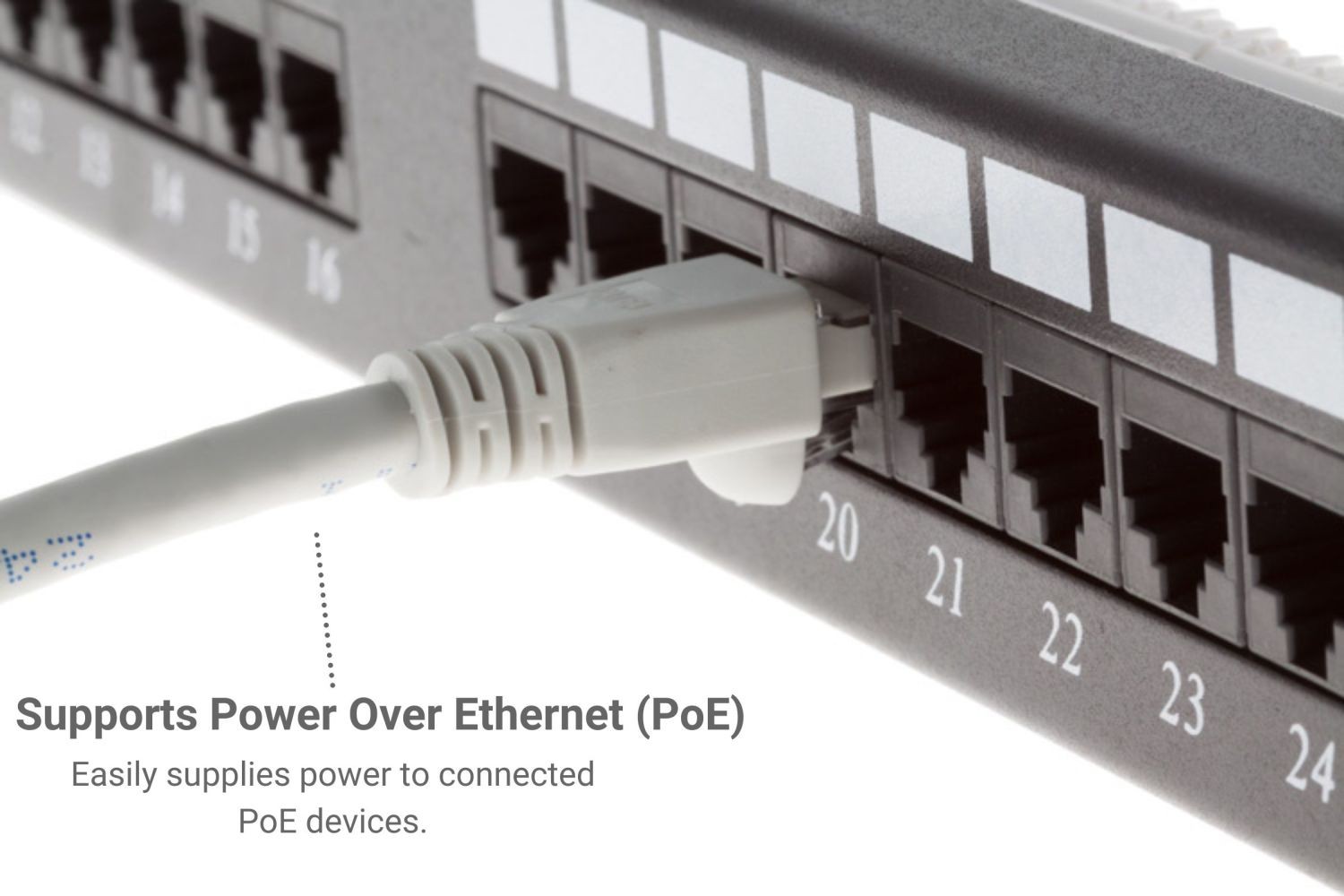 CAT6A Ethernet Patch Cable, Snagless, 50′, Gray – Lifetime Warranty