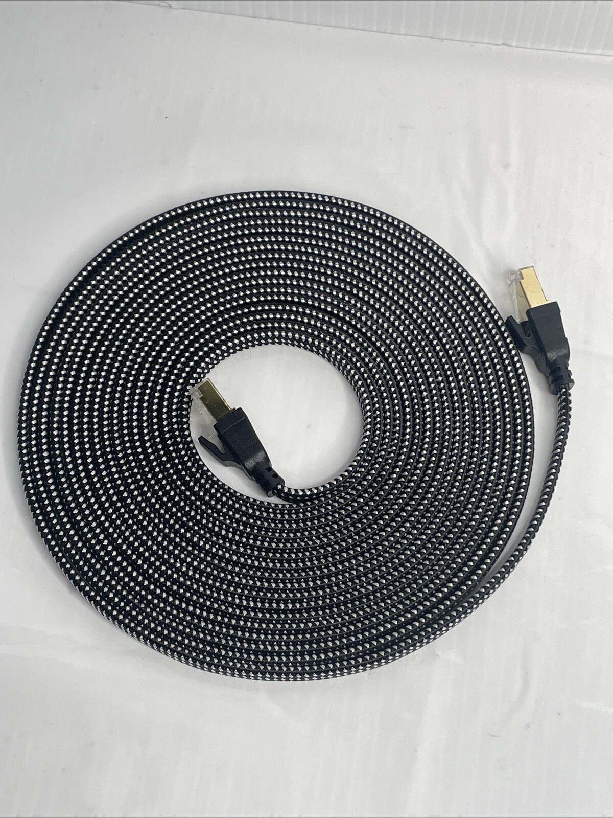 20ft Flat Cat 8 Ethernet Cable Indoor&Outdoor for Modem/Router/Gaming/PC S/FTP