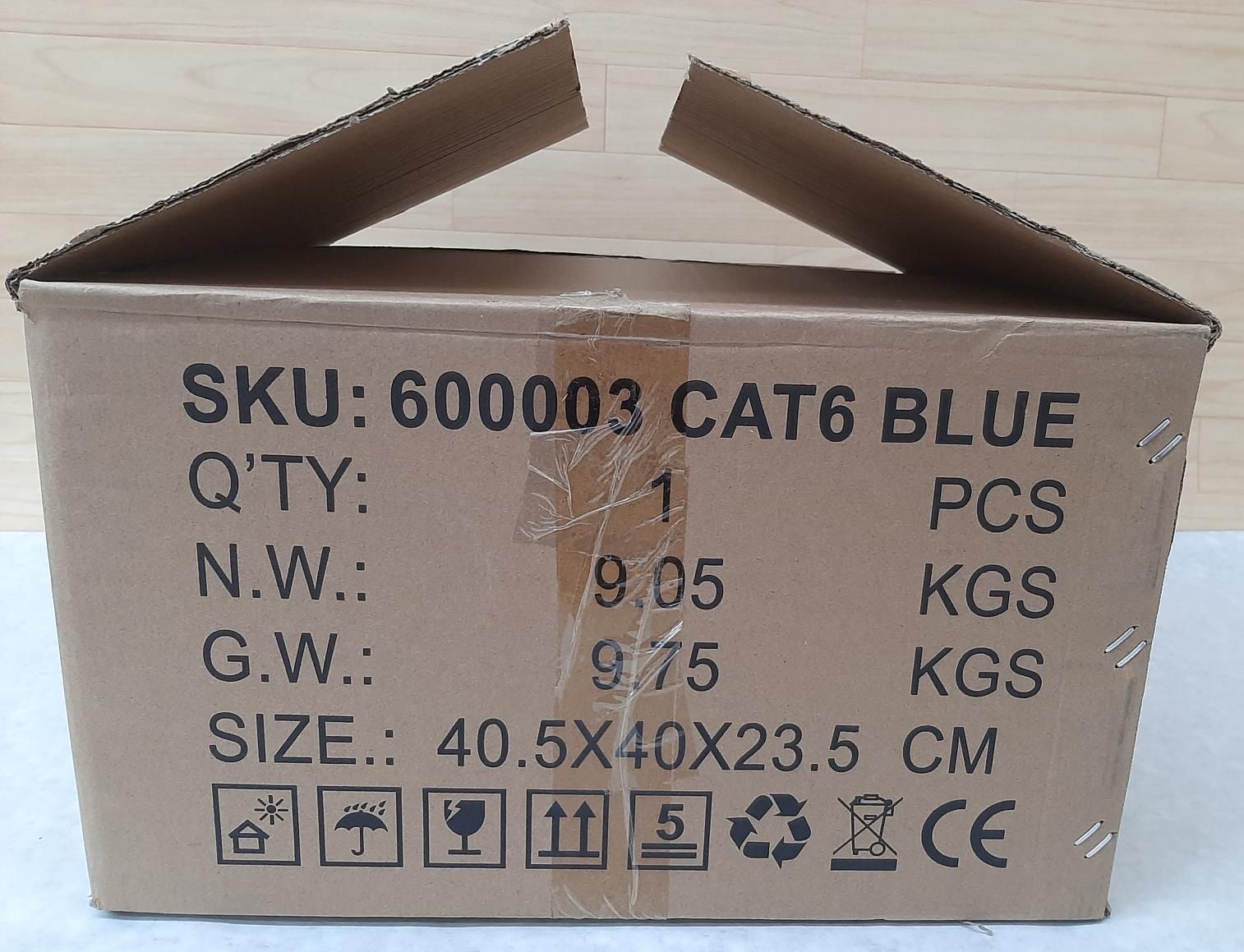 Dripstone 1000 Ft Roll CAT6 UTP Cable 4Pair 23AWG 1/0.57mm CCA PVC Jacket Blue